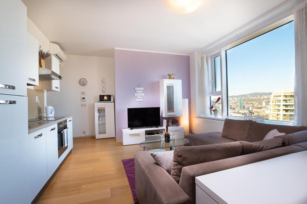 Apartmán Panoramaview/31Thfloor!/Luxury/Wifi/Parking Bratislava Exteriér fotografie